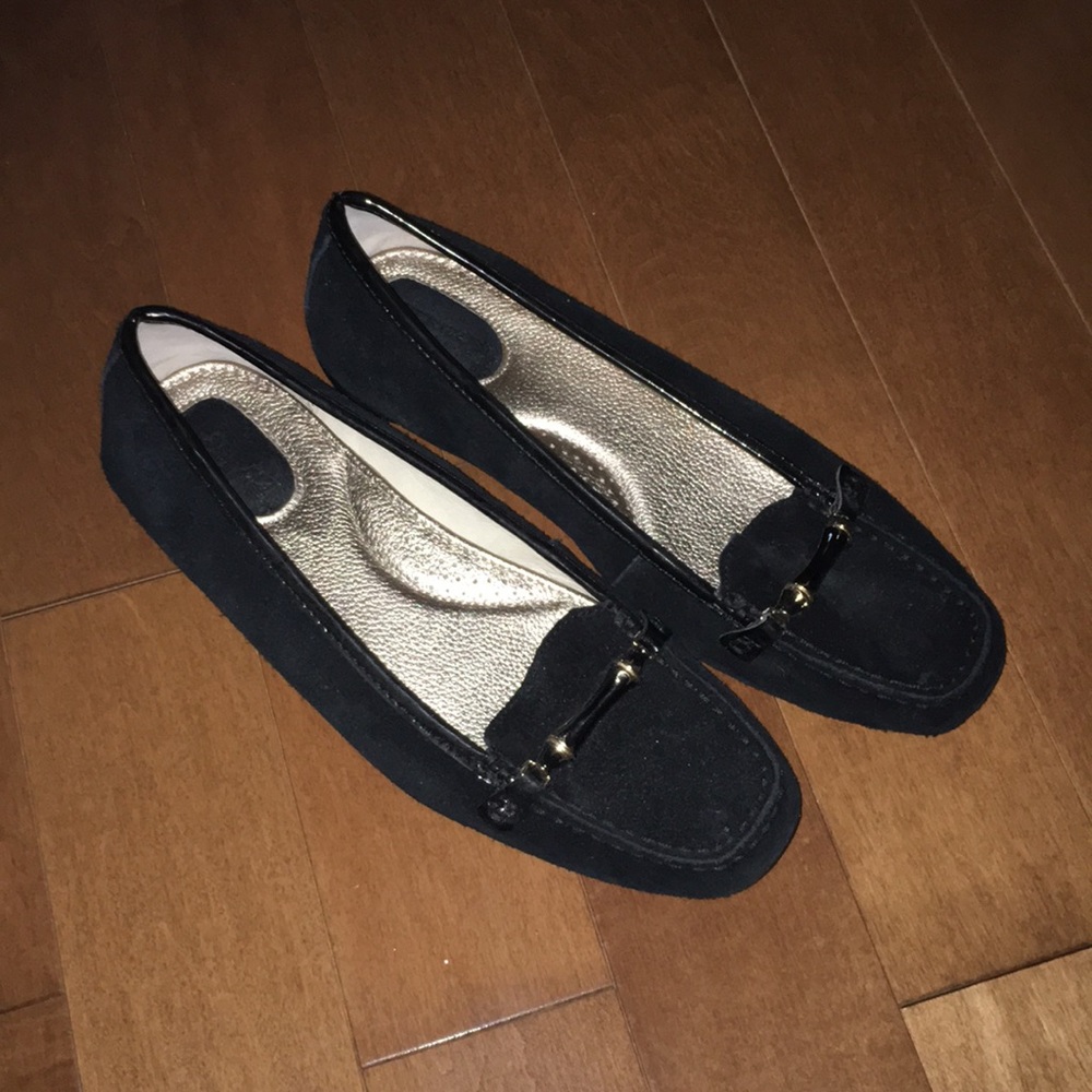 Black leather Loafers